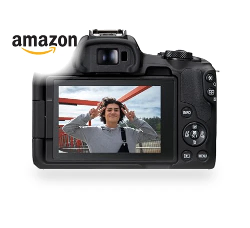 Mirrorless Camera with RF-S18-45mm Lens Kit, 24.2MP, 4K Video, Bluetooth, Wi-Fi — Mirrorless Cameras, Canon
