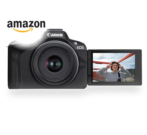 Mirrorless Camera with RF-S18-45mm Lens Kit, 24.2MP, 4K Video, Bluetooth, Wi-Fi — Mirrorless Cameras, Canon