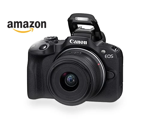 Mirrorless Camera with RF-S18-45mm Lens Kit, 24.2MP, 4K Video, Bluetooth, Wi-Fi — Mirrorless Cameras, Canon