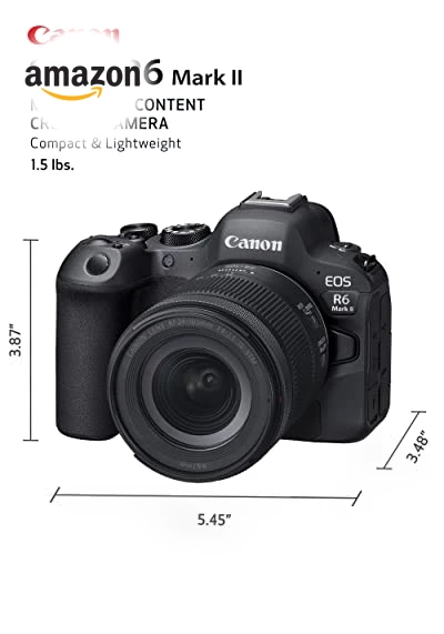 Full-Frame Mirrorless Camera with 24-105mm Lens Kit — Professional DSLR Cameras, Canon