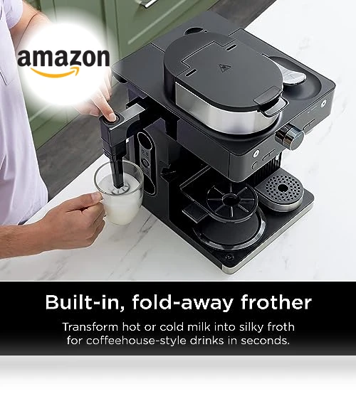 Espresso & Coffee Maker Barista System with Built-in Frother — Coffee & Espresso Combos, Ninja