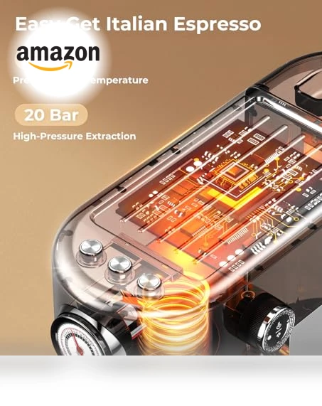 20 Bar Professional Espresso Machine with Milk Frother — Coffee & Espresso Combos, Atatix