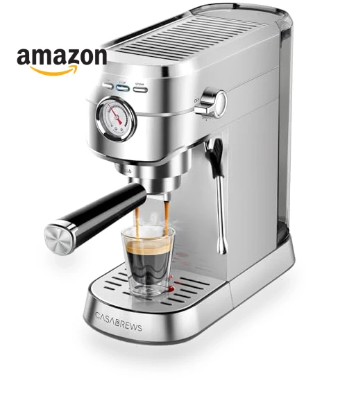 20 Bar Espresso Machine with Steam Milk Frother — Coffee & Espresso Combos, CASABREWS