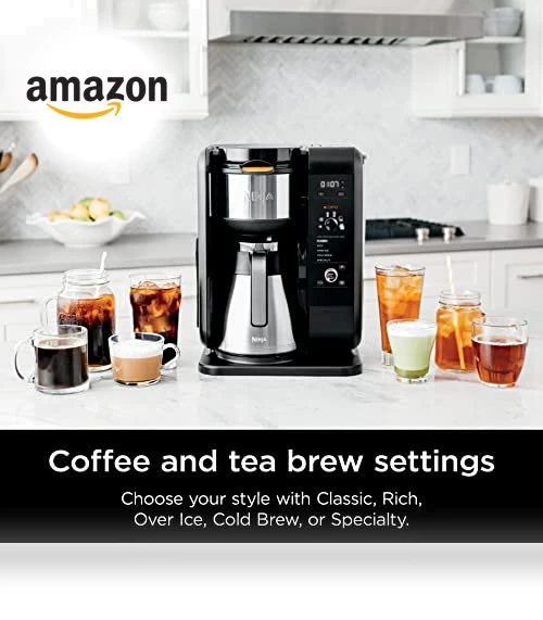Hot and Cold Brewed System, Tea & Coffee Maker with Auto-iQ — Chilled Brew Essentials, Ninja