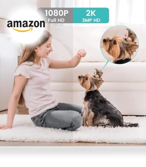 Indoor Security Camera with Night Vision, 2K Resolution, Motion Detection — Security Cameras, लिटोकैम