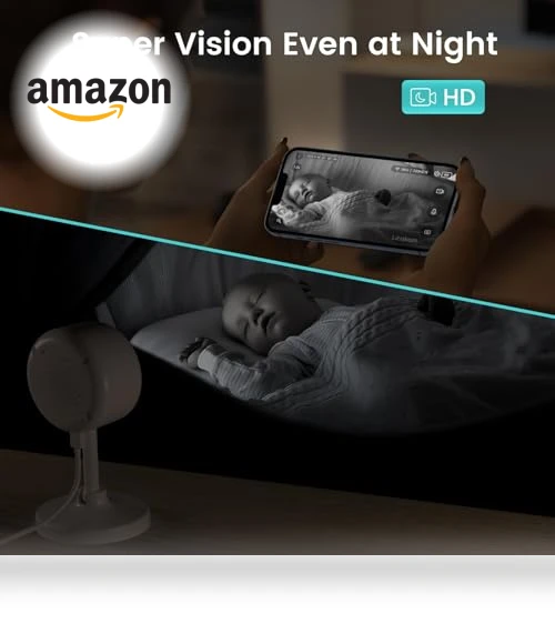 Indoor Security Camera with Night Vision, 2K Resolution, Motion Detection — Security Cameras, लिटोकैम