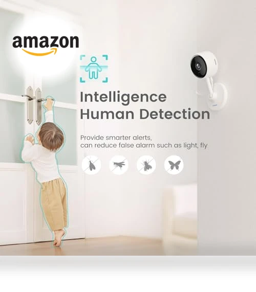 Indoor Security Camera with Night Vision, 2K Resolution, Motion Detection — Security Cameras, लिटोकैम