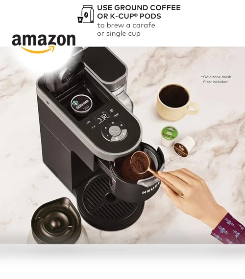 Single Serve & Carafe Coffee Maker with Programmable Auto Brew — Coffee & Espresso Combos, Keurig