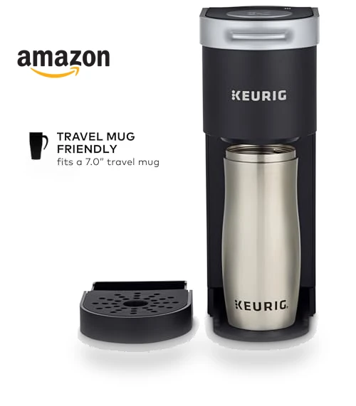Single Serve K-Cup Pod Coffee Maker, 6 to 12oz Brew size, with Cord Storage, Perfect for Small Spaces — Single-Cup Coffee Makers, Keurig