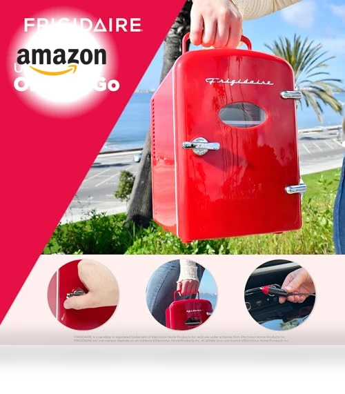 Mini Personal Fridge Cooler, 1 Gal Capacity, Portable — Mini Fridges, Frigidaire