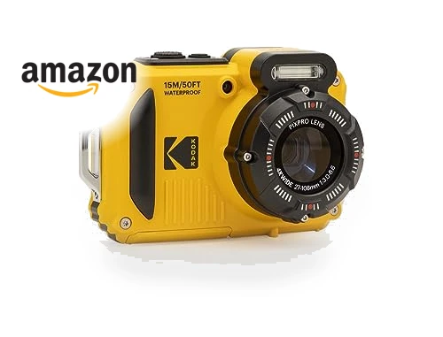 Rugged Waterproof WiFi Digital Camera 16MP 4X Optical Zoom 1080P Full HD Video Vlogging Camera — Compact Digital Cameras, KODAK