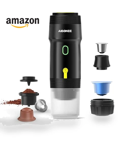 Portable Electric Espresso Machine for Camping and Travel — Coffee & Espresso Combos, AIBOKEE