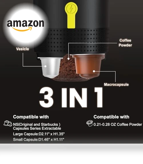 Portable Electric Espresso Machine for Camping and Travel — Coffee & Espresso Combos, AIBOKEE