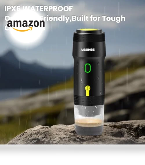 Portable Electric Espresso Machine for Camping and Travel — Coffee & Espresso Combos, AIBOKEE