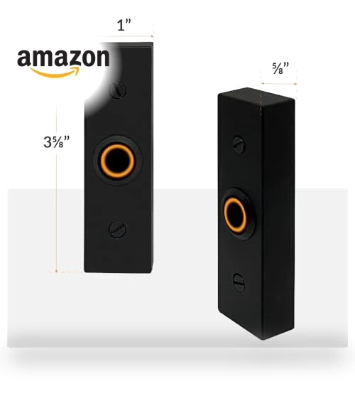 Rectangular Lighted Wired Metal Doorbell Button — Push Buttons, Newhouse Hardware