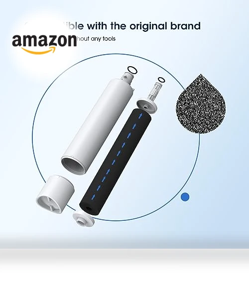 Replacement Refrigerator Water Filter with CHIP, 2 Pack — Refrigerator Filters, GLACIER FRESH