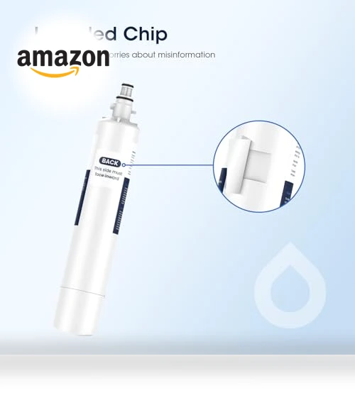 Replacement Refrigerator Water Filter with CHIP, 2 Pack — Refrigerator Filters, GLACIER FRESH