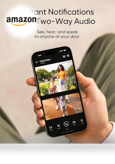 Video Doorbell with Dual Cameras, 2K Full HD, Battery Powered — Smart Home Security, eufy