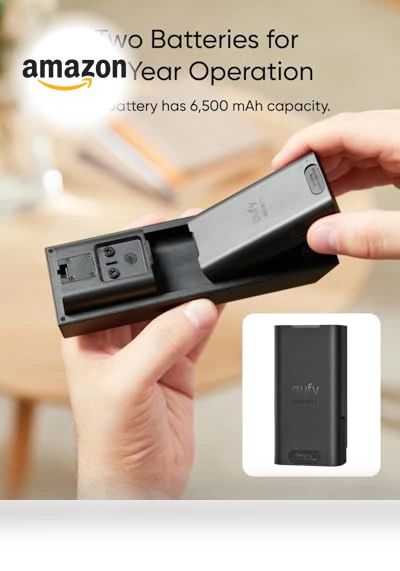 Video Doorbell with Dual Cameras, 2K Full HD, Battery Powered — Smart Home Security, eufy
