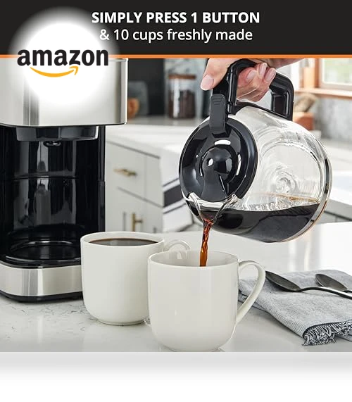 10-Cup Drip Coffee Maker with Reusable Filter — Coffee & Espresso Combos, KRUPS