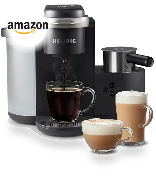 Single Serve Coffee, Latte and Cappuccino Maker with Milk Frother — Coffee & Espresso Combos, Keurig