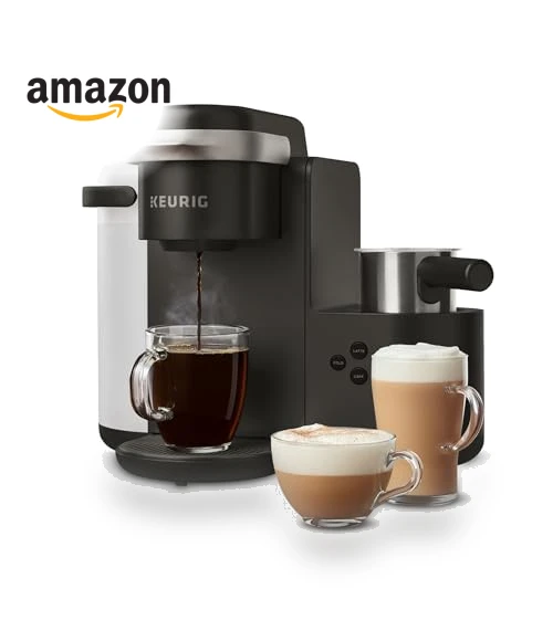 Single Serve Coffee, Latte and Cappuccino Maker with Milk Frother — Coffee & Espresso Combos, Keurig
