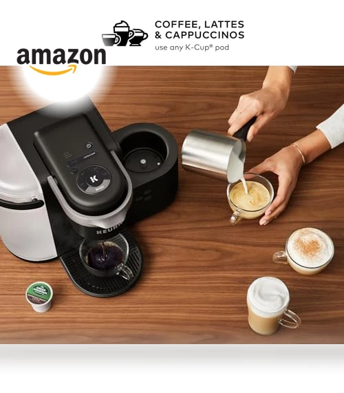 Single Serve Coffee, Latte and Cappuccino Maker with Milk Frother — Coffee & Espresso Combos, Keurig