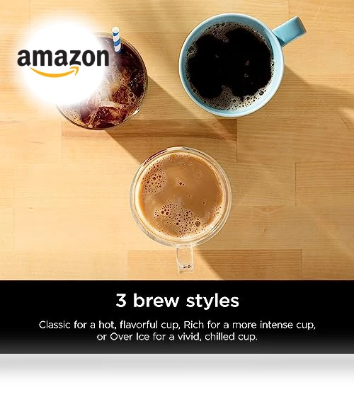 Single-Serve Coffee Maker, K-Cup Pod Compatible, Brews Grounds, Compact Design — Single-Cup Coffee Makers, Ninja