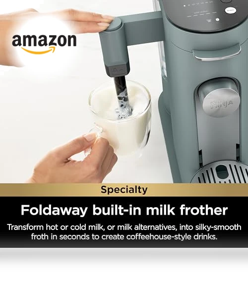 Specialty Single-Serve Coffee Maker with Built-In Milk Frother, K-Cup Pod Compatible — Single-Cup Coffee Makers, Ninja