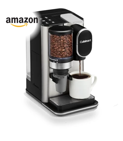 Single Serve Coffee Maker with Integrated Coffee Grinder, Stainless Steel — Single-Cup Coffee Makers, Cuisinart