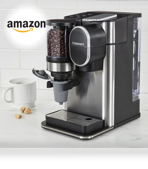 Single Serve Coffee Maker with Integrated Coffee Grinder, Stainless Steel — Single-Cup Coffee Makers, Cuisinart