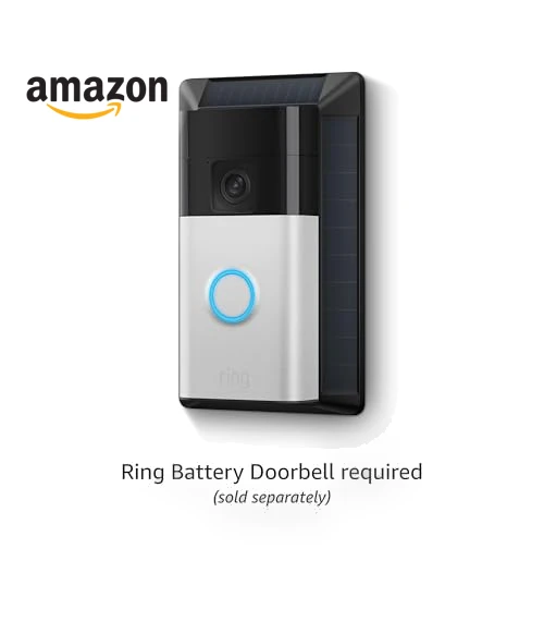 Solar Charger for Ring Battery Doorbell — Storage, Ring
