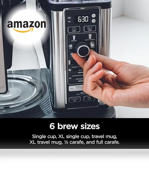 Specialty Coffee Maker, Hot & Iced Coffee, 6 Brew Styles, 8 Sizes — Coffee & Espresso Combos, Ninja