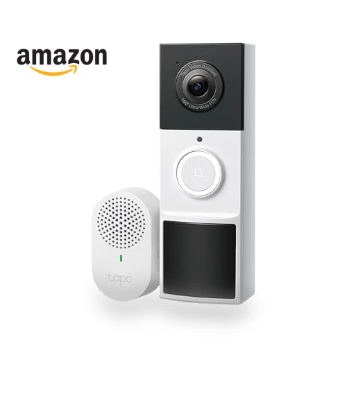 Smart Video Doorbell Camera Wireless with Chime, 2K with Full Color Night Vision & Spotlights — Smart Home Security, TP-Link