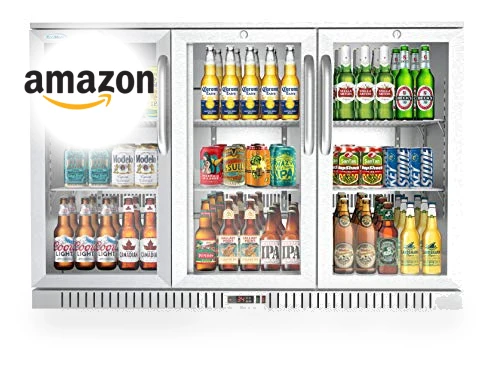 Triple Door Refrigerator, Stainless Steel, 11.3 Cubic Feet — Drink Coolers, KoolMore