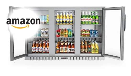 Triple Door Refrigerator, Stainless Steel, 11.3 Cubic Feet — Drink Coolers, KoolMore