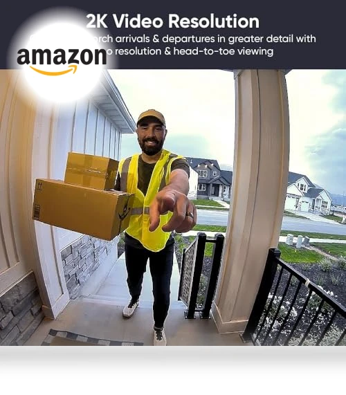 Video Doorbell with Two-Way Audio, 2K Video, Color Night Vision — Kits, Wyze