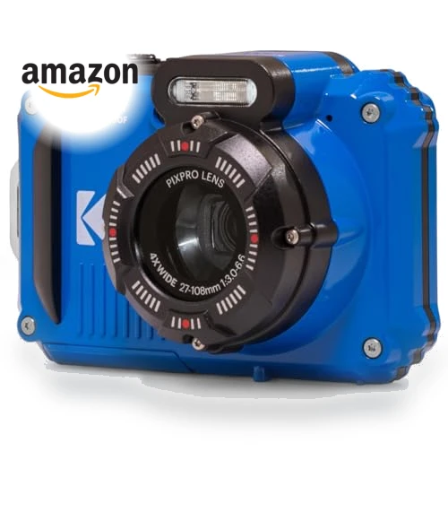 Rugged Waterproof WiFi Digital Camera 16MP 4X Optical Zoom 1080P Full HD Video — Adventure & Sports Cameras, KODAK