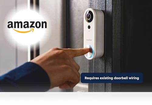 Wired Doorbell Camera, 1080p - Compatible with Home Security System — Smart Home Security, SimpliSafe