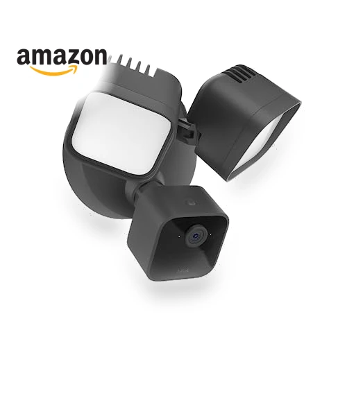 Wired Floodlight Camera - Smart security camera with 2600 lumens, HD live view, motion detection, built-in siren — Smart Home Security, Blink