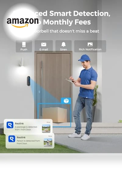 2K Wireless Video Doorbell Camera with Head-to-Toe View — Smart Home Security, Reolink