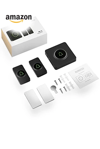 Wireless Doorbell with 1300 Feet Range, 56 Melodies & Waterproof Design — Push Buttons, AVANTEK
