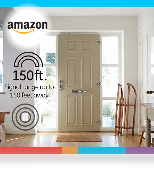 Wireless Doorbell Kit with Plug-In Receiver, 2 Melodies, 150 Ft Range — Push Buttons, GE