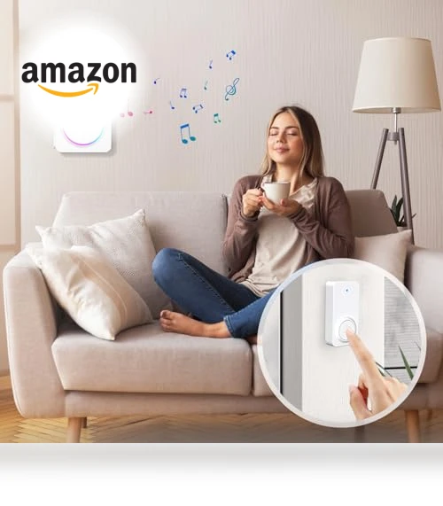 Wireless Doorbell Kit with 3 Receivers & 2 Buttons, 1000ft Range, 32 Melodies — Kits, PHYSEN