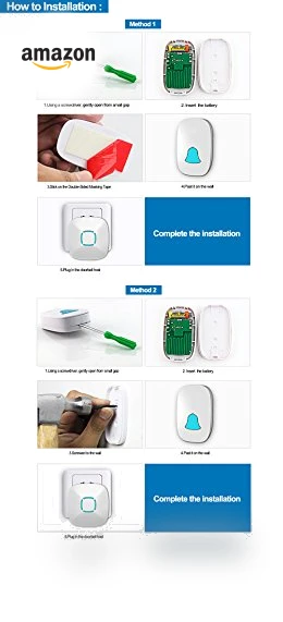 Waterproof Wireless Doorbell Chime Kit with 36 Chimes, Adjustable Volume, 1000ft Range — Kits, Lovin Product