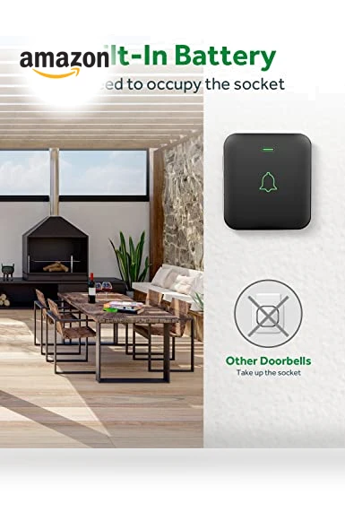 Wireless Door Bell with 52 Melodies and 1000 Feet Range — Kits, AVANTEK