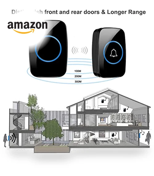 Waterproof Wireless Doorbell Kit with 1000ft Range — Kits, Full House