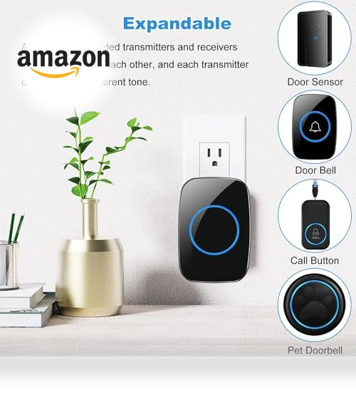 Waterproof Wireless Doorbell Kit with 1000ft Range — Kits, Full House
