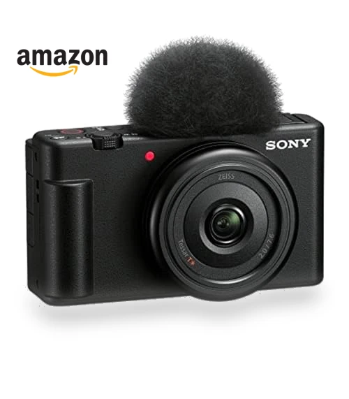 Vlog Camera for Content Creators and Vloggers with Wide Angle Lens — Camcorder, Sony