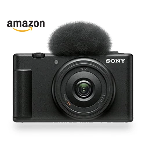Vlog Camera for Content Creators and Vloggers with Wide Angle Lens — Camcorder, Sony